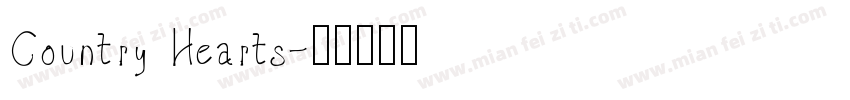 Country Hearts字体转换